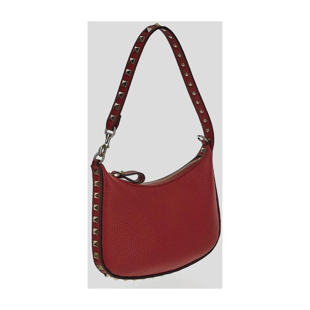 Valentino Garavani Mini Rockstud Leren Tas Red Dames
