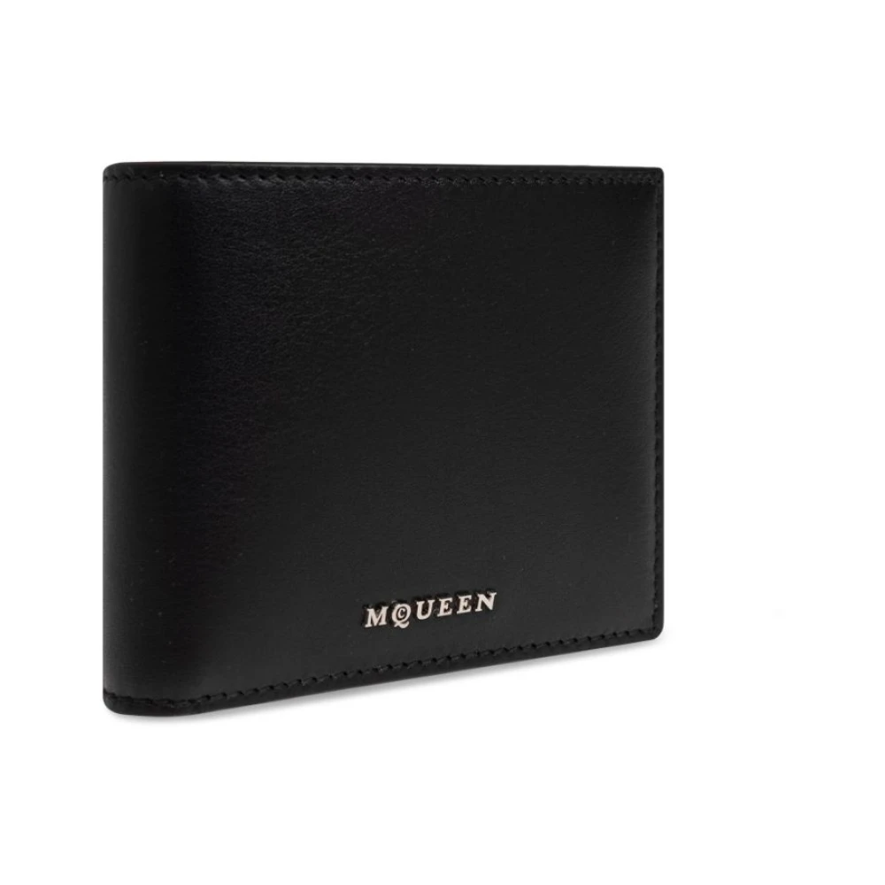 alexander mcqueen Zwarte Portemonnees voor Mannen Black Heren