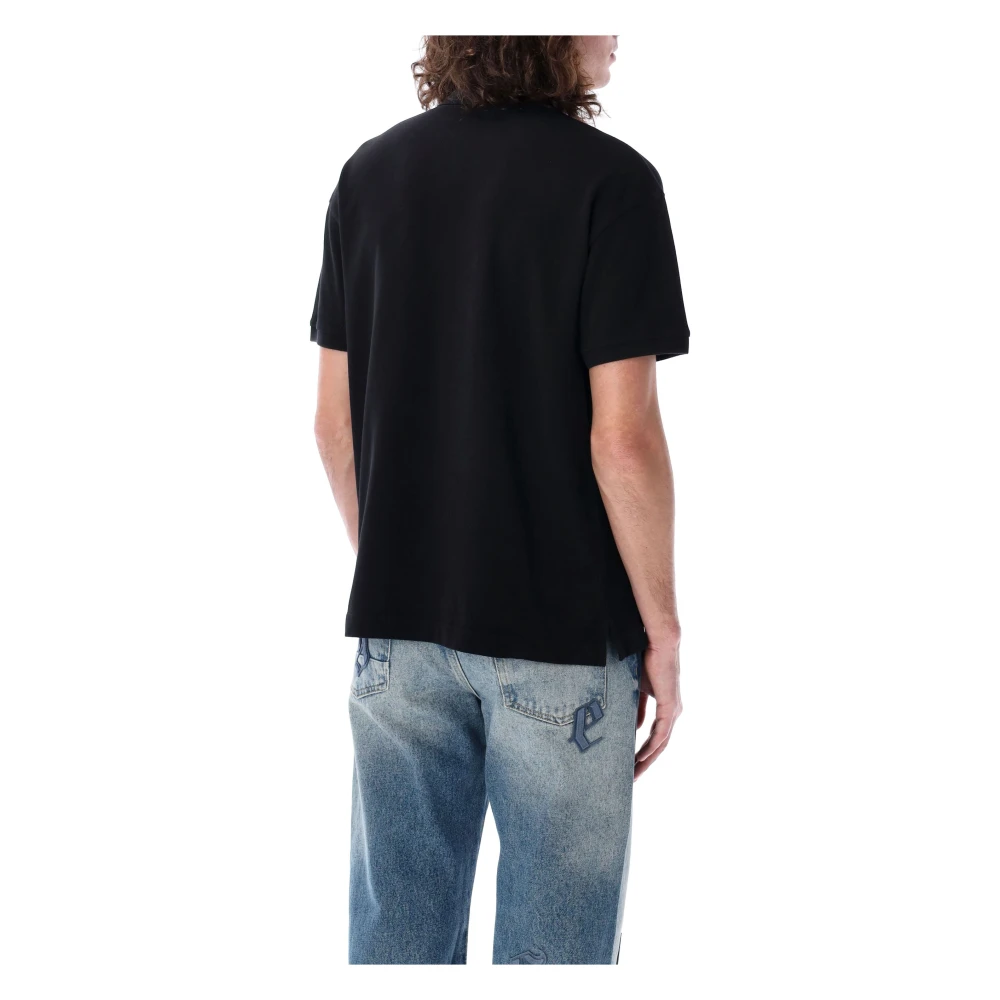 Palm Angels Gebogen Logo Polo Shirt Black Heren