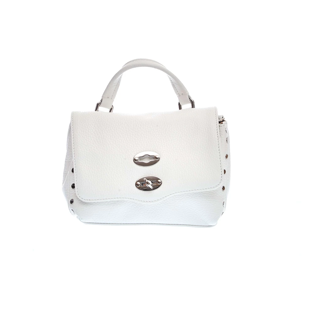 Zanellato Elegante witte leren crossbodytas White Dames