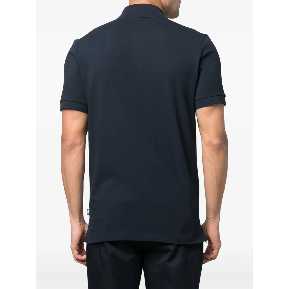 Hugo Boss Pima Katoen Polo Shirt Blue Heren
