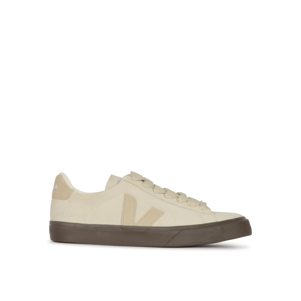 Veja Men's Beige Sneakers, 8 Uk, Campo Bold Suede