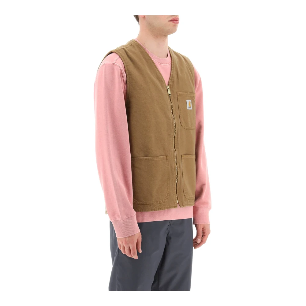 Carhartt WIP Arbor Vest Bodywarmers Heren rigid Hamilton Brown maat: XL beschikbare maaten:S M L XL