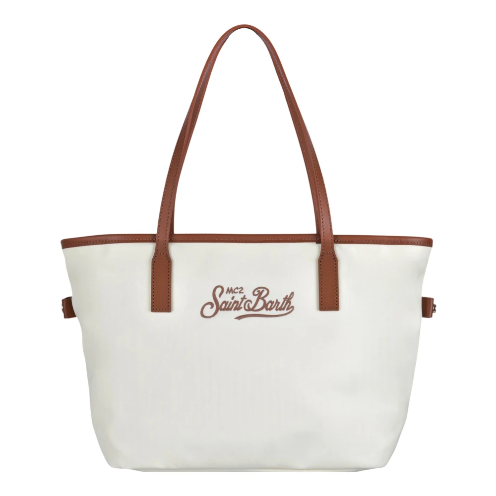 Mc2 Saint Barth Women's Beige Shopping Bags, One Size, City Bag Mid