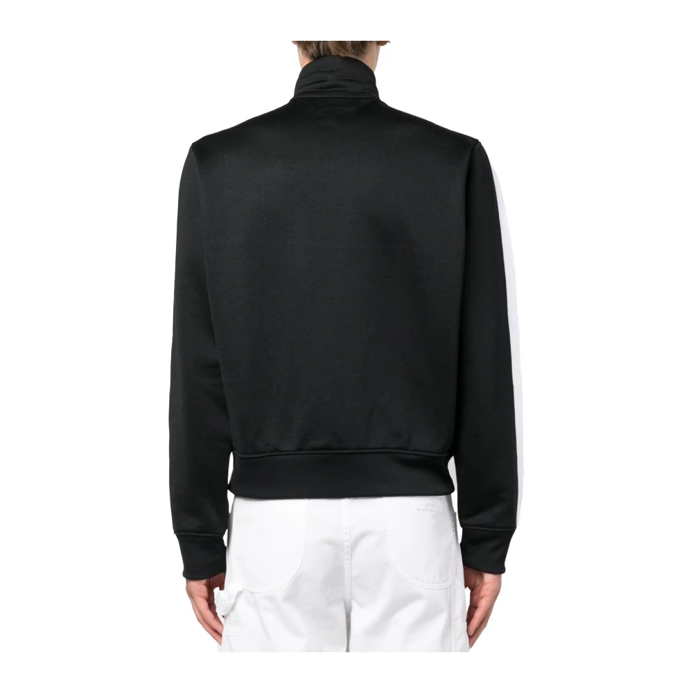 Dsquared2 Logo Print Zip Sweatshirt Black Heren