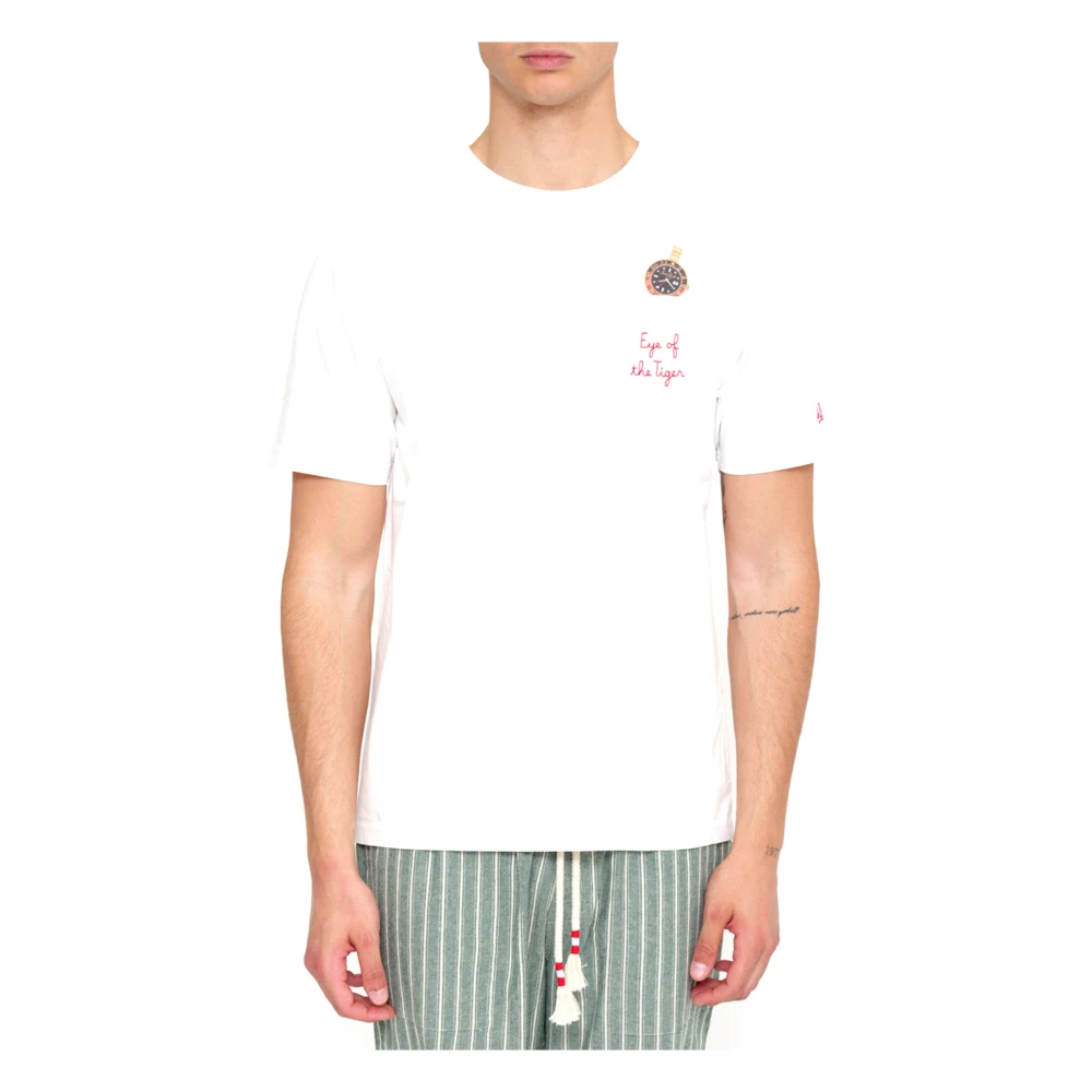 Mc2 Saint Barth White T-Shirts, Male, Xl, T-Shirts And Polos