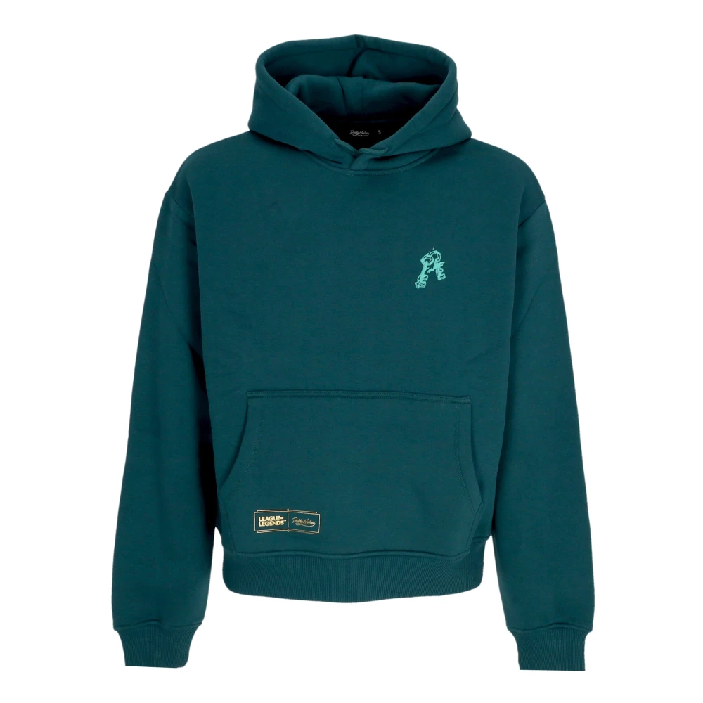 Dolly Noire Men's Green Forest Hooded Sweatshirt Thresh Hoodie