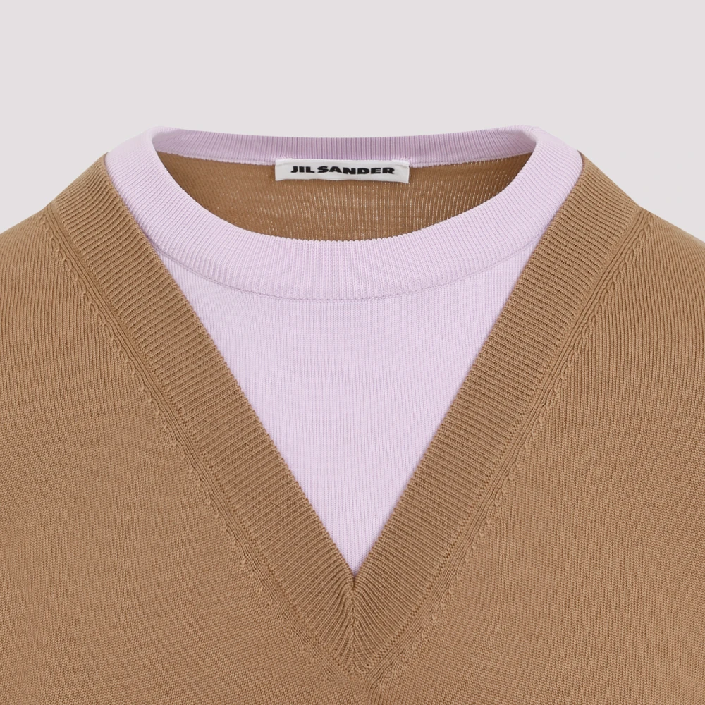 Jil Sander Walnoot Jumper Brown Heren