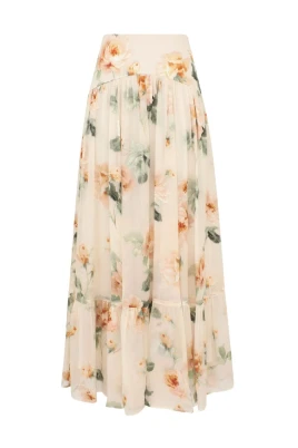 Carousel Burnout Midi Skirt