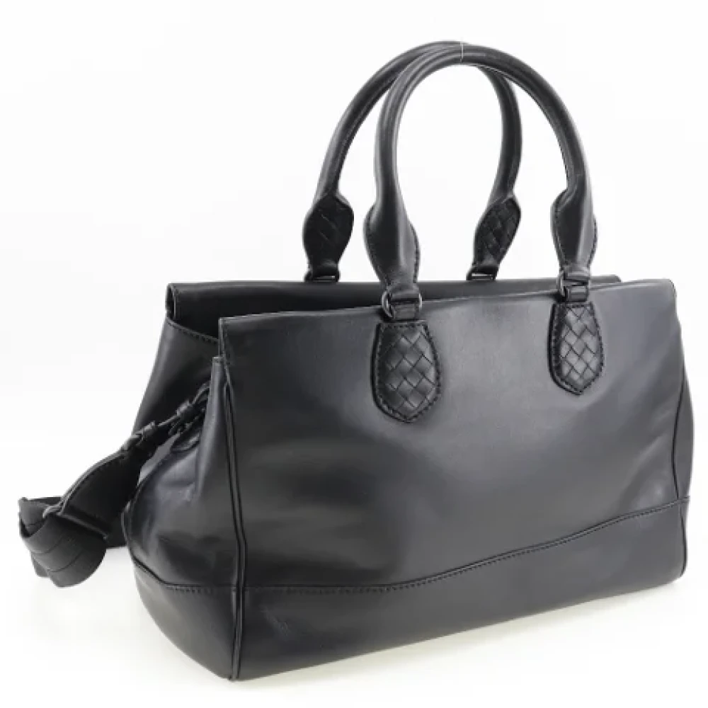 Bottega Veneta Vintage Pre-owned Leather handbags Black Dames
