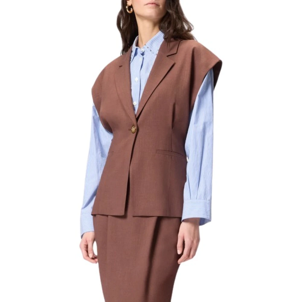 Pinko Giacca Jackets Mujer Marrón L