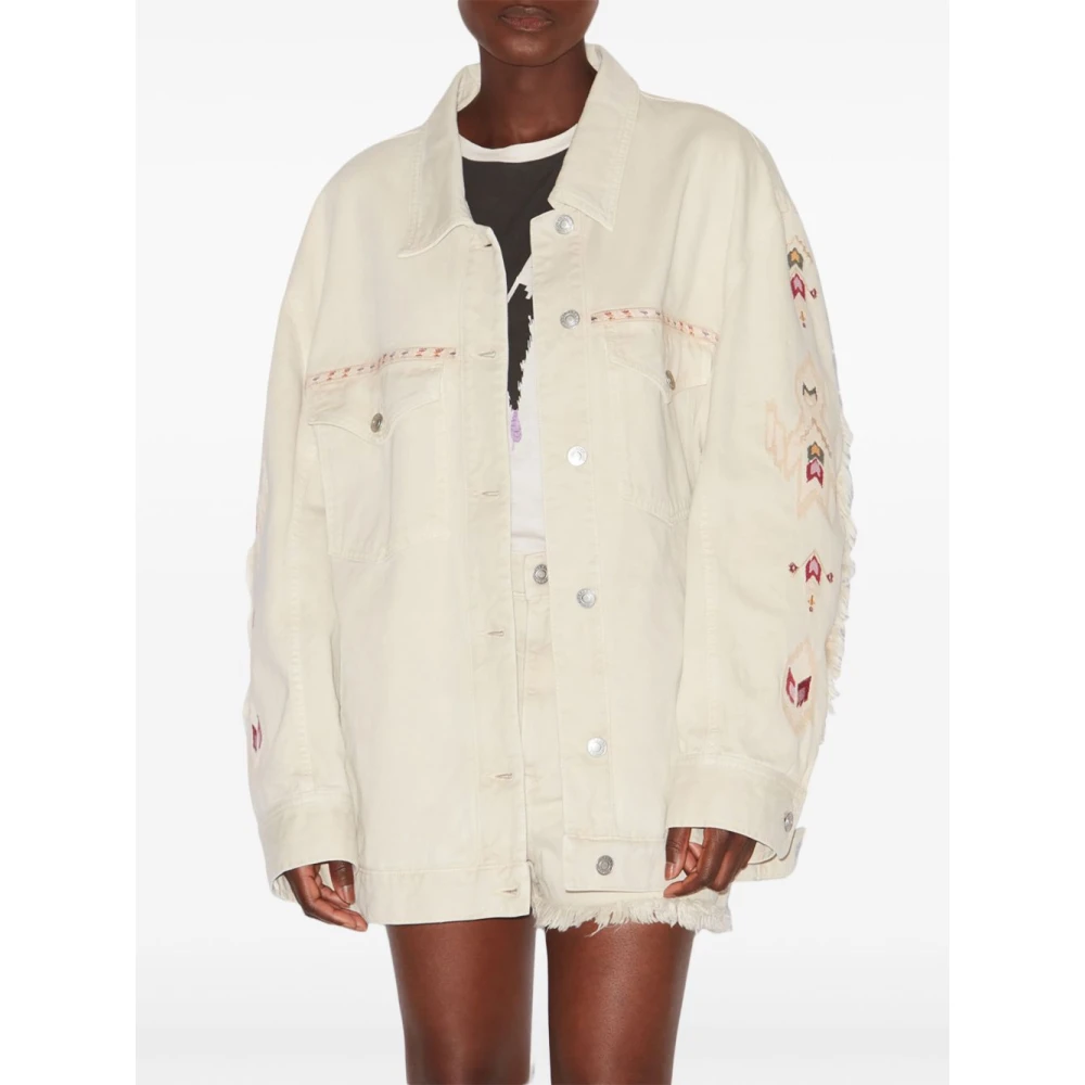 Isabel Marant Étoile Witte Knoopjas met Zakken White Dames