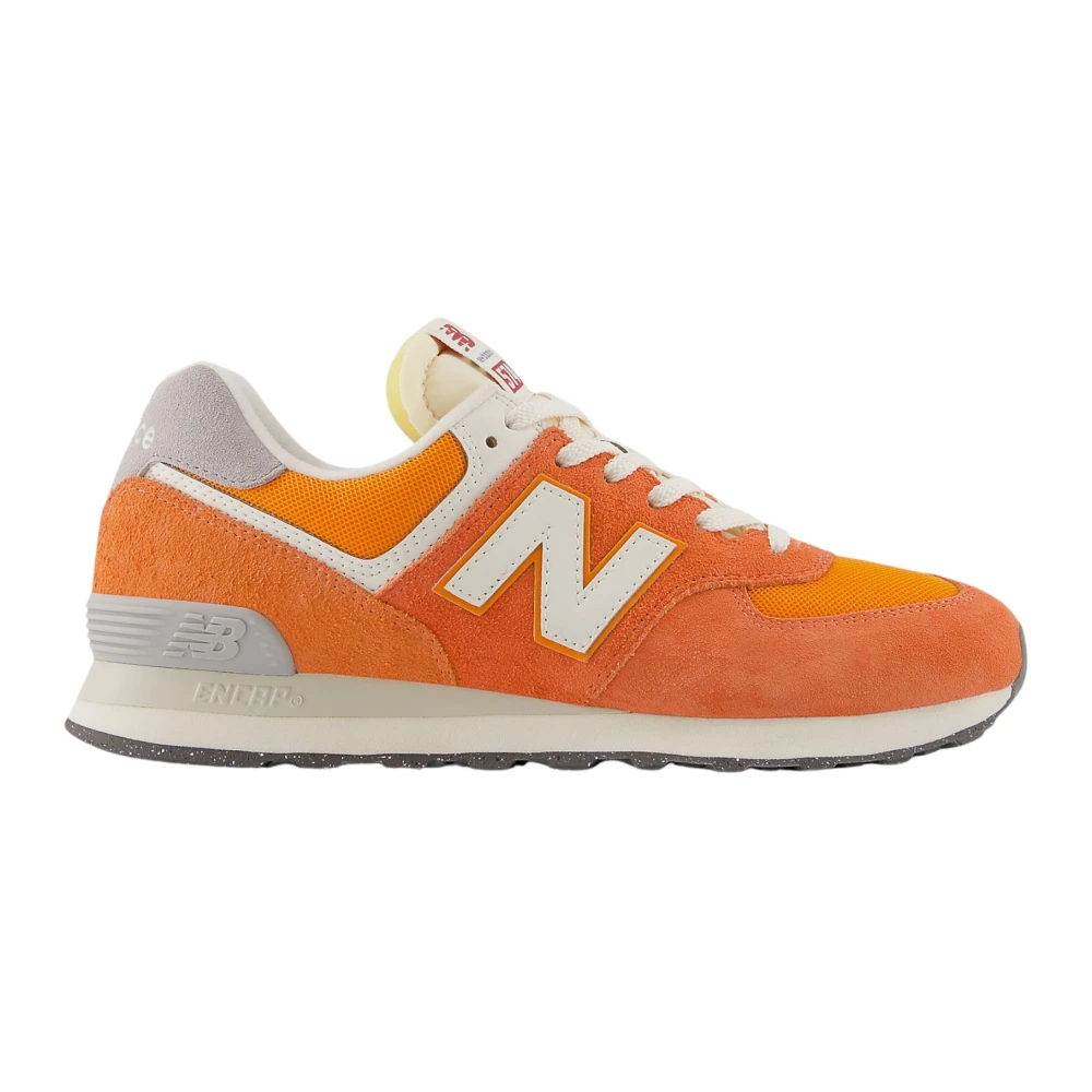 New Balance Ademende Suède en Stoffen Sneakers Heren Schoenen Oranje