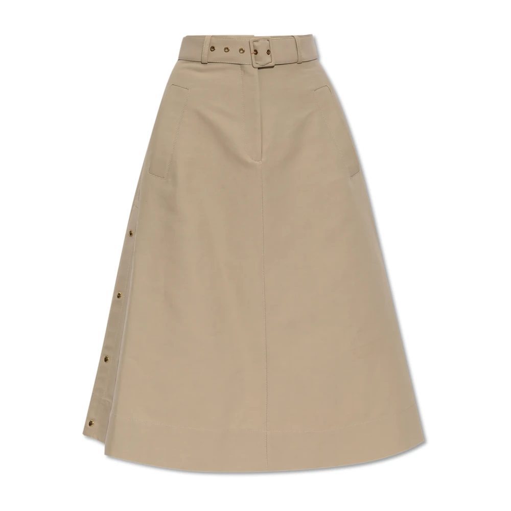 Moncler Women's Beige Skirt With A Waistband