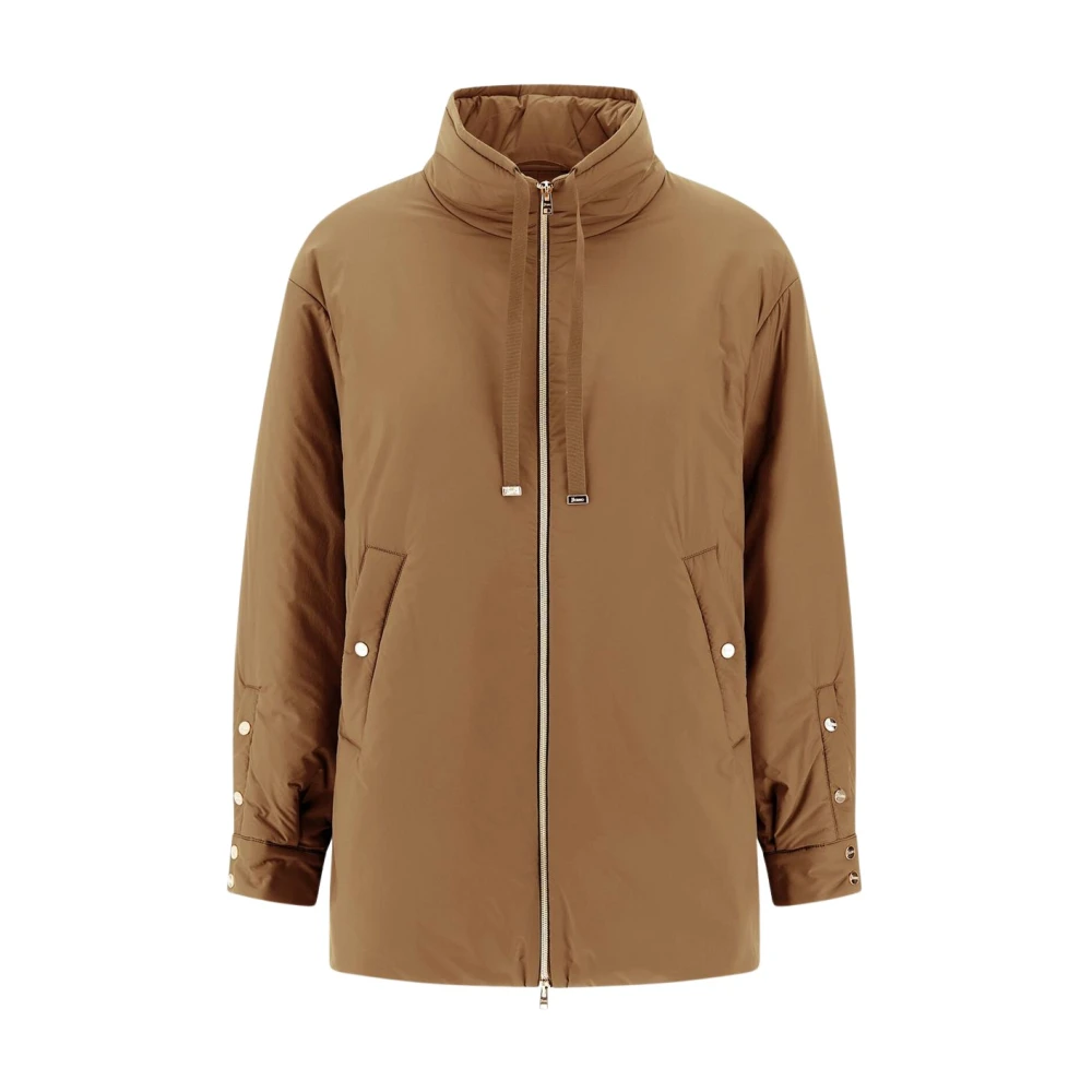 Herno Stijlvolle Reefer Jas voor Mannen Brown Dames