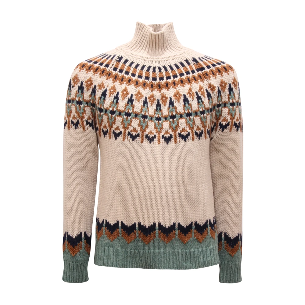 Dondup Beige Maglione Dolcevita Jumper - Male - Round-Neck Knitwear - S - Knitwear