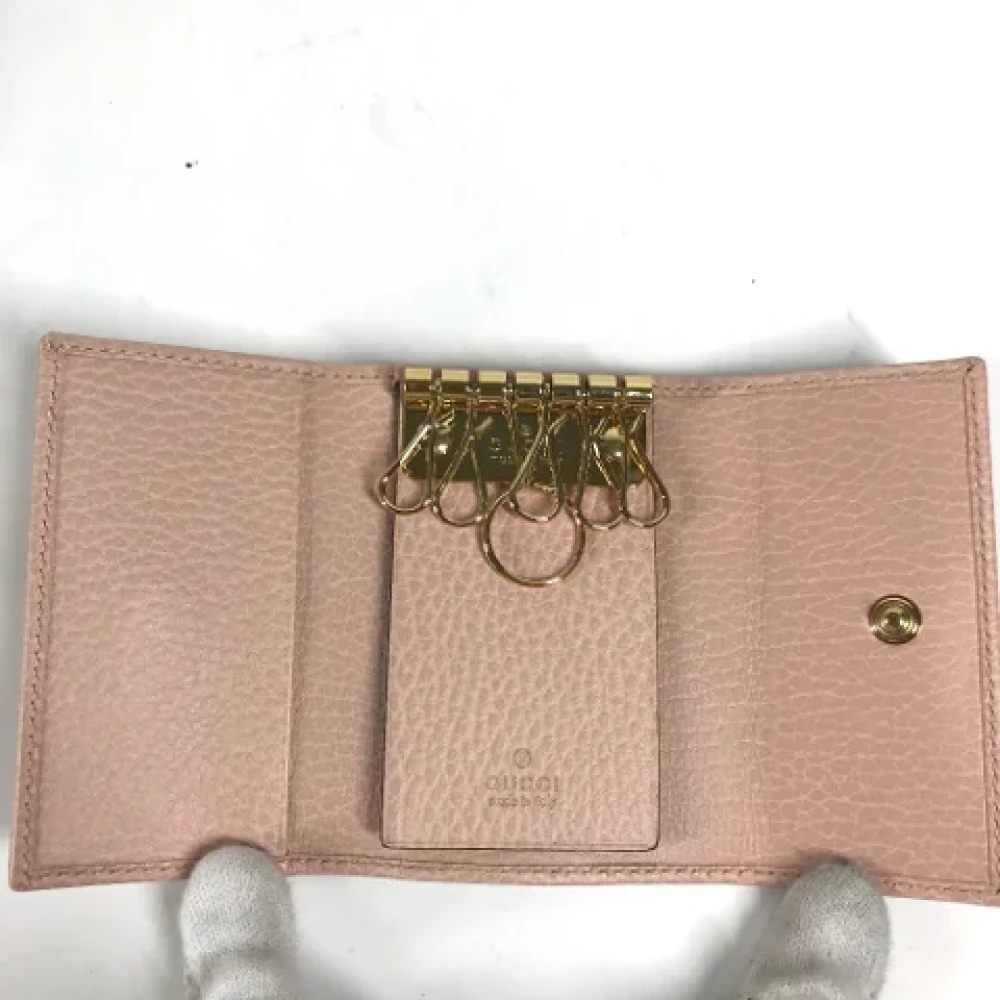 Gucci Vintage Pre-owned Leather key-holders Pink Dames