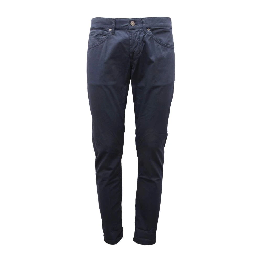 Dondup Men's Blue Skinny Fit Trousers Made In Italy - Slim-Fit Trousers - W31 - Trousers