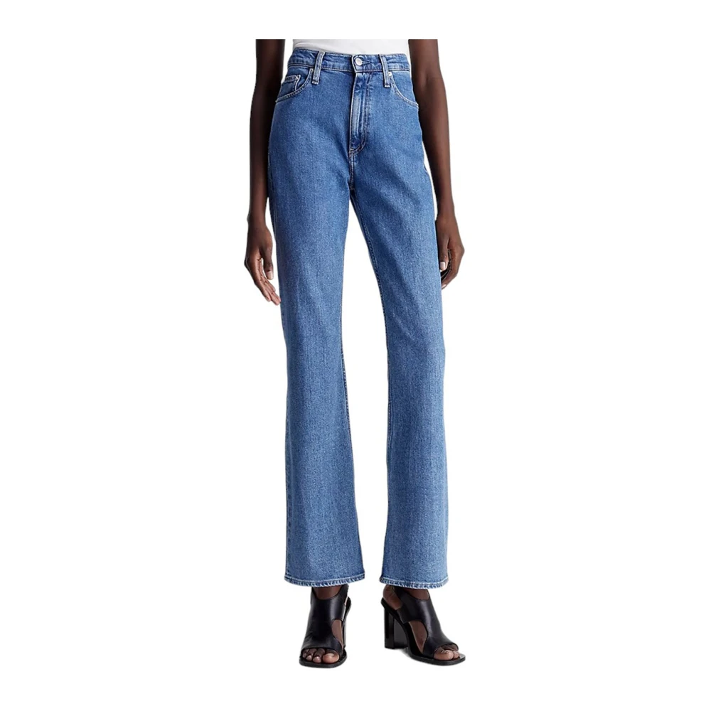 Calvin Klein Authentieke Bootcut Denim Jeans Blue Dames