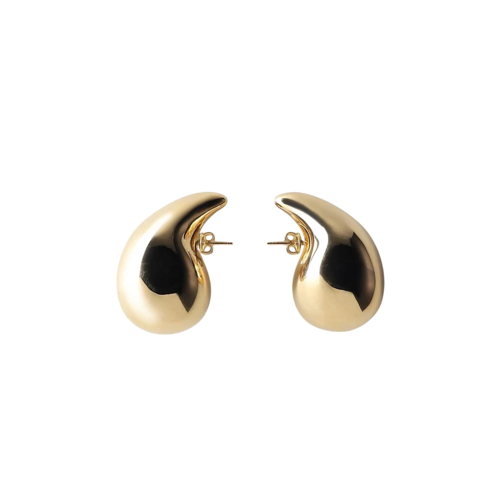Bottega Veneta Women's Gold Teardrop Sculptural Stud Earrings