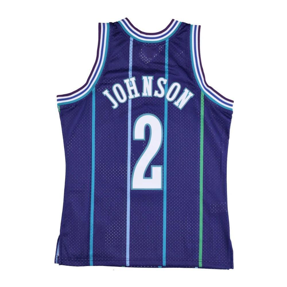 Mitchell & Ness Larry Johnson Basketbal Tanktop Blue Heren