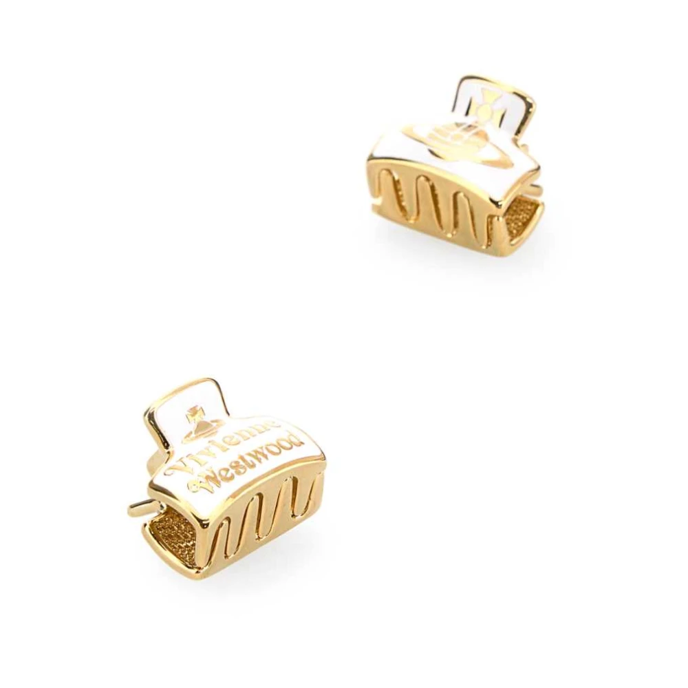 Vivienne Westwood Stijlvolle wit metalen haarspelden Multicolor Dames