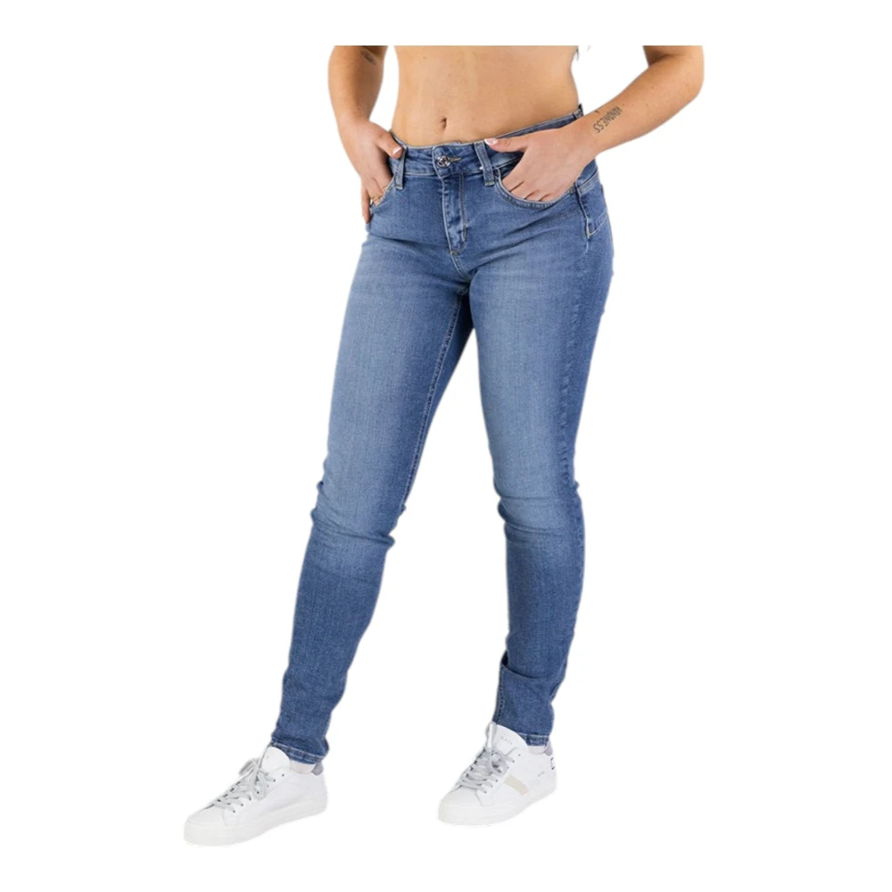 Liu Jo Slim Fit Denim Broek Blue Dames