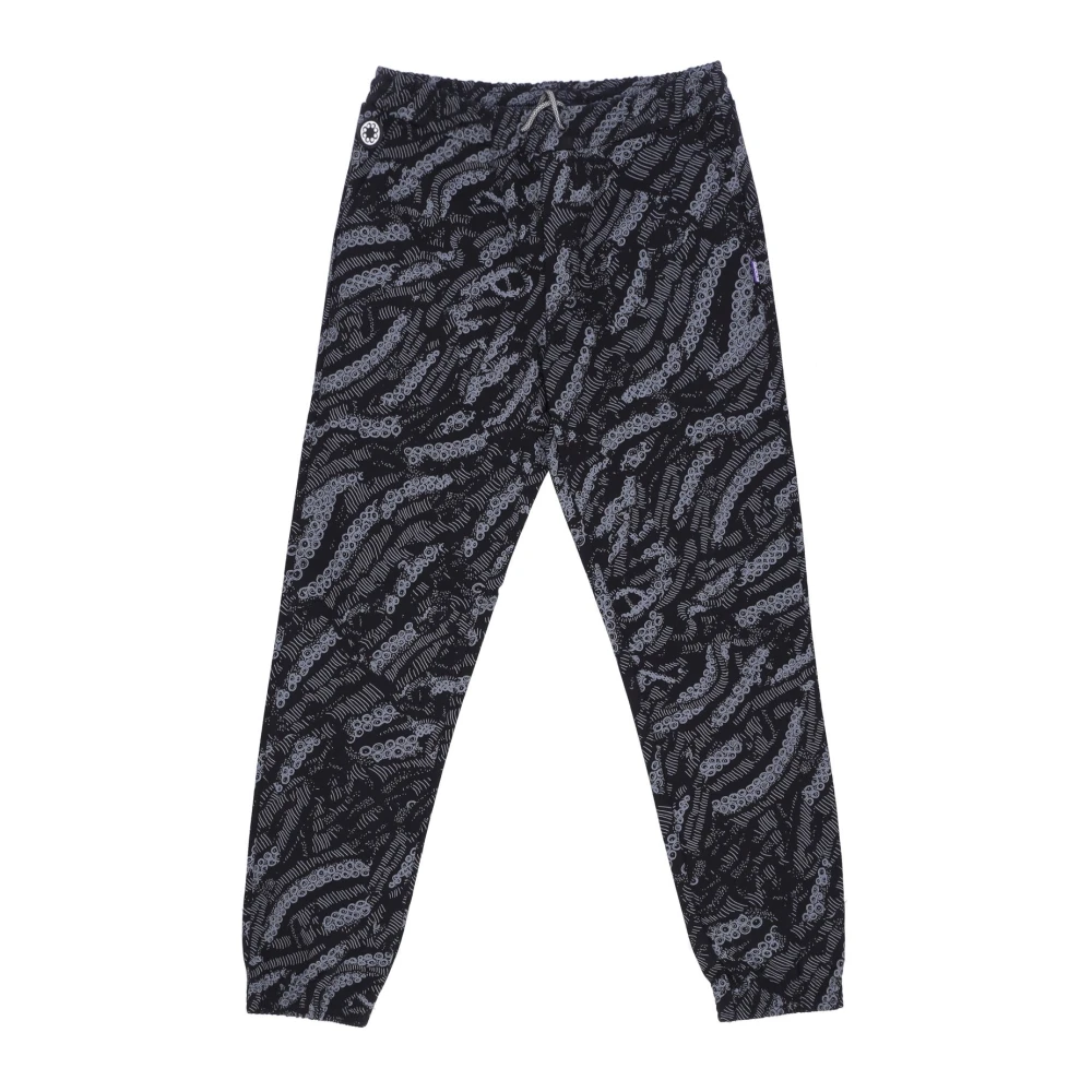 Octopus Zwarte Deco Jogger Broek Black Heren