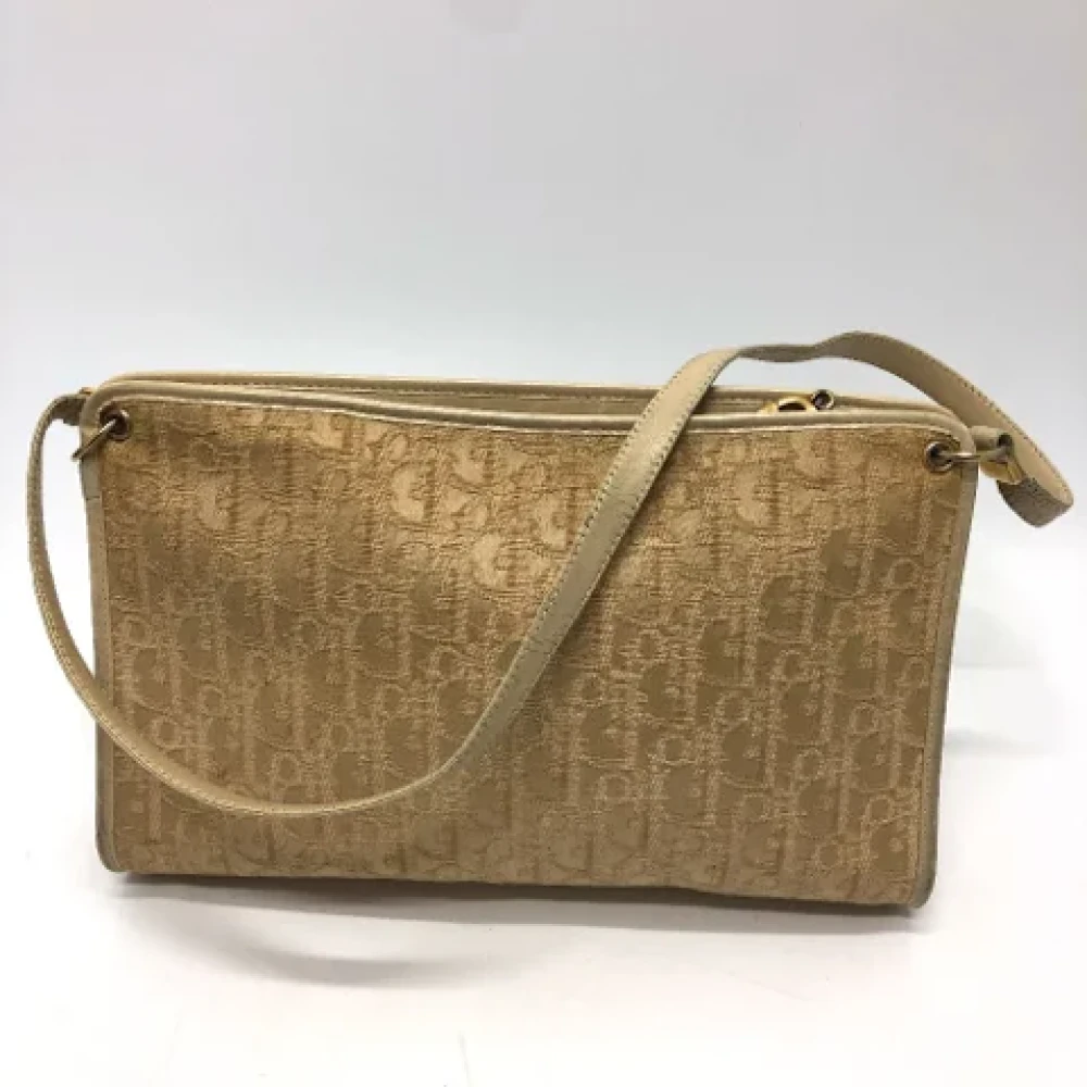 Dior Vintage Pre-owned Fabric dior-bags Beige Dames
