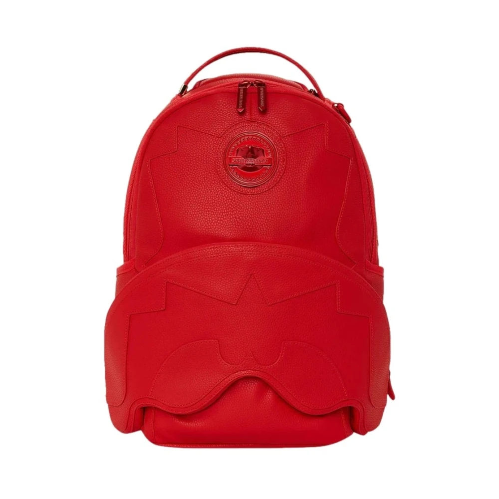 Sprayground Rode Shark 3D Boujee Rugzak Red Heren