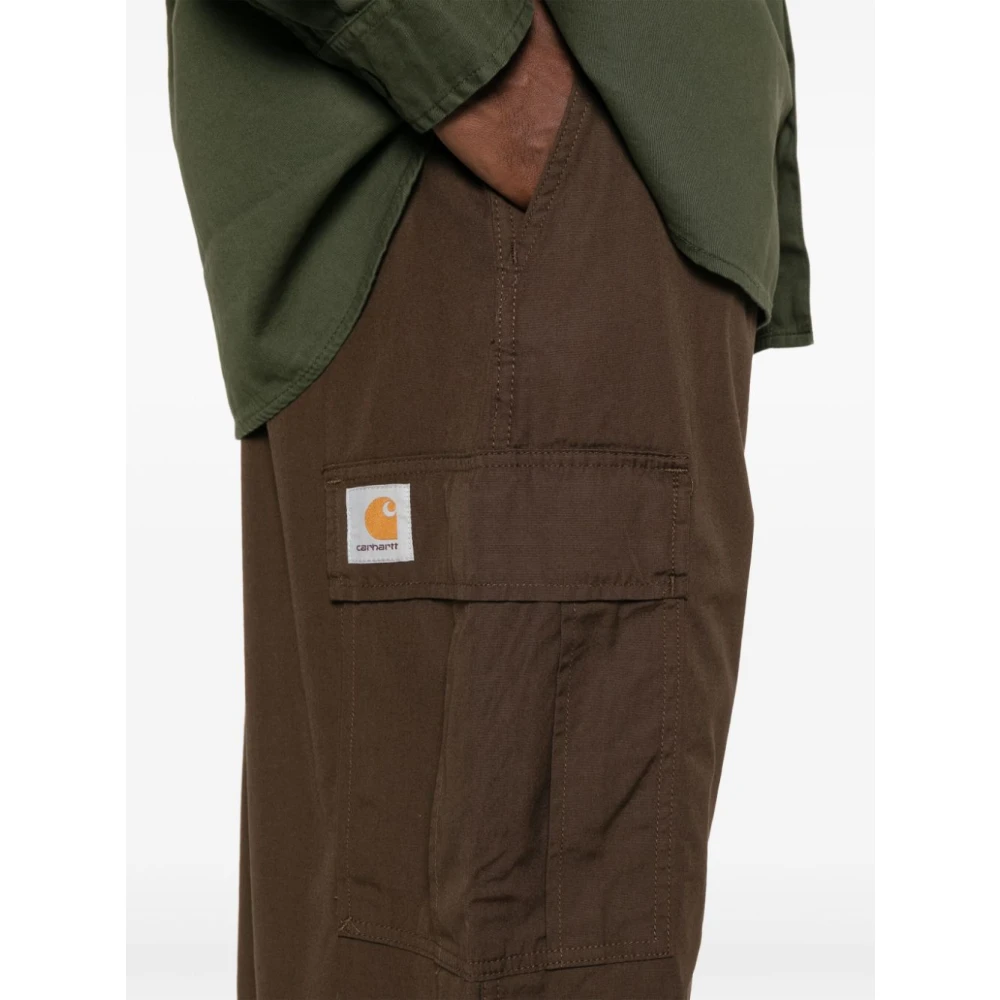 Carhartt WIP Cargo broek met militair geïnspireerd ontwerp Brown Heren
