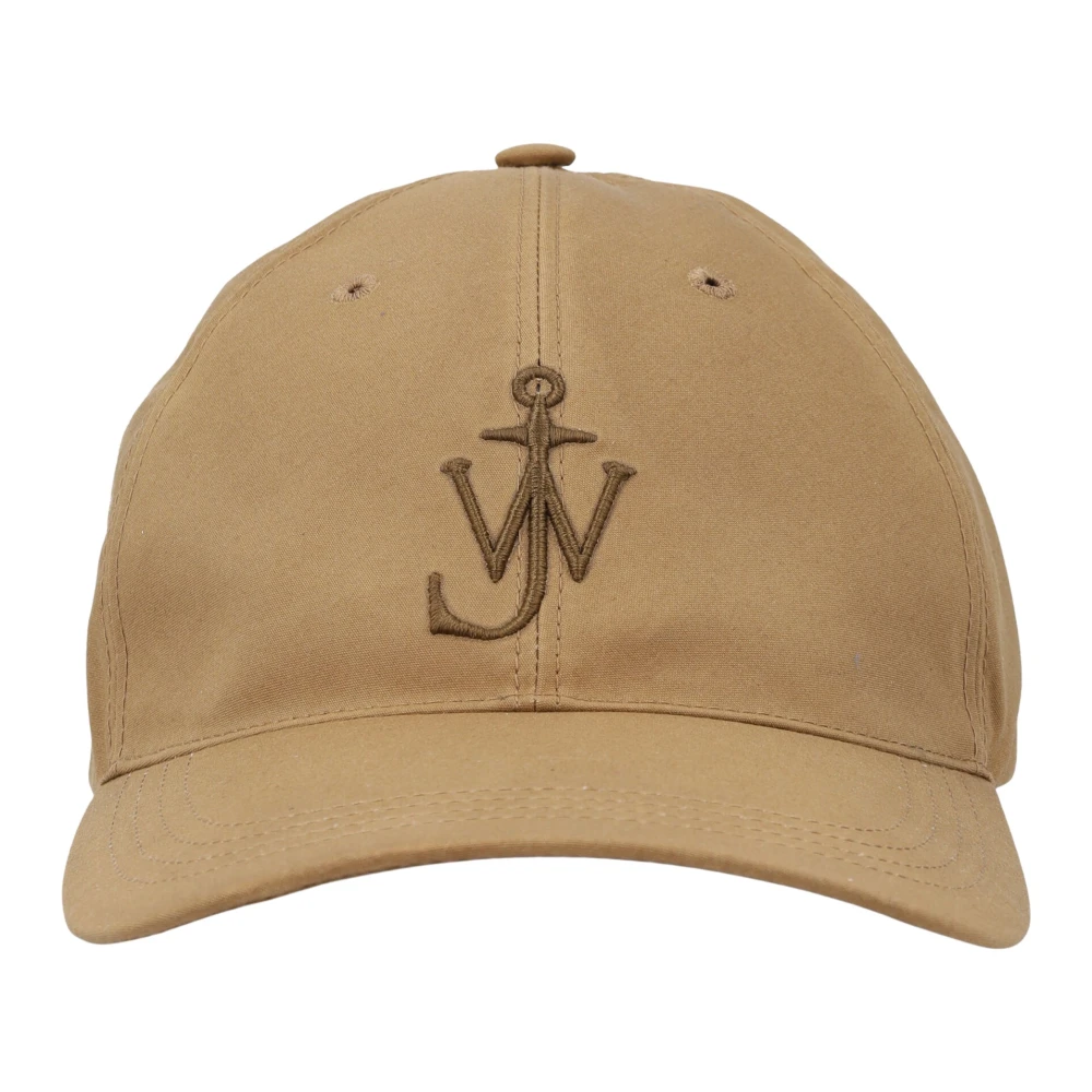 Jw Anderson , Hats & Caps, Unisex, Beige, One Size, Waxed Cotton Baseball Cap