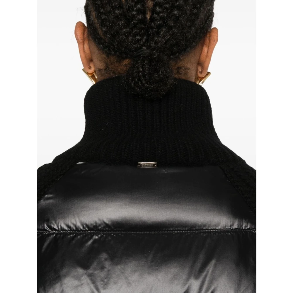 Herno Zwart wollen gebreid jasje Black Dames