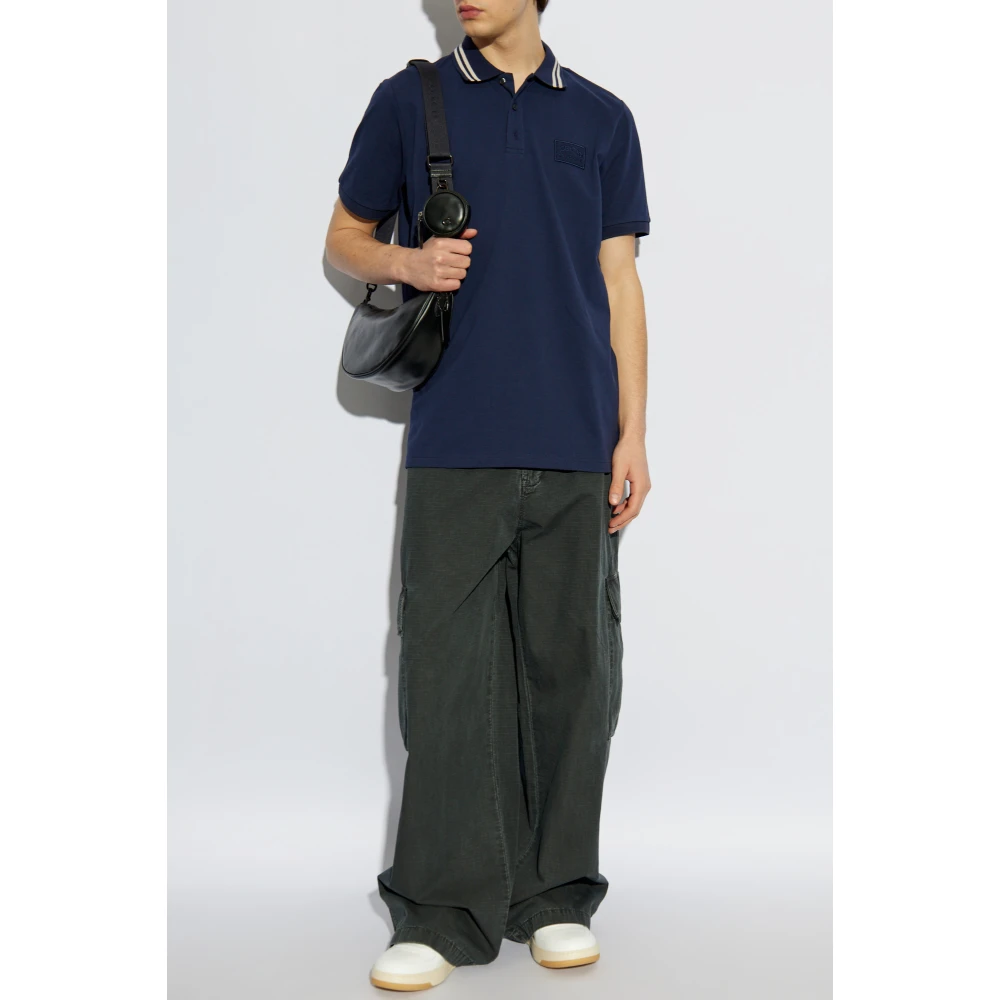 Iceberg Polo met logopatch Blue Heren
