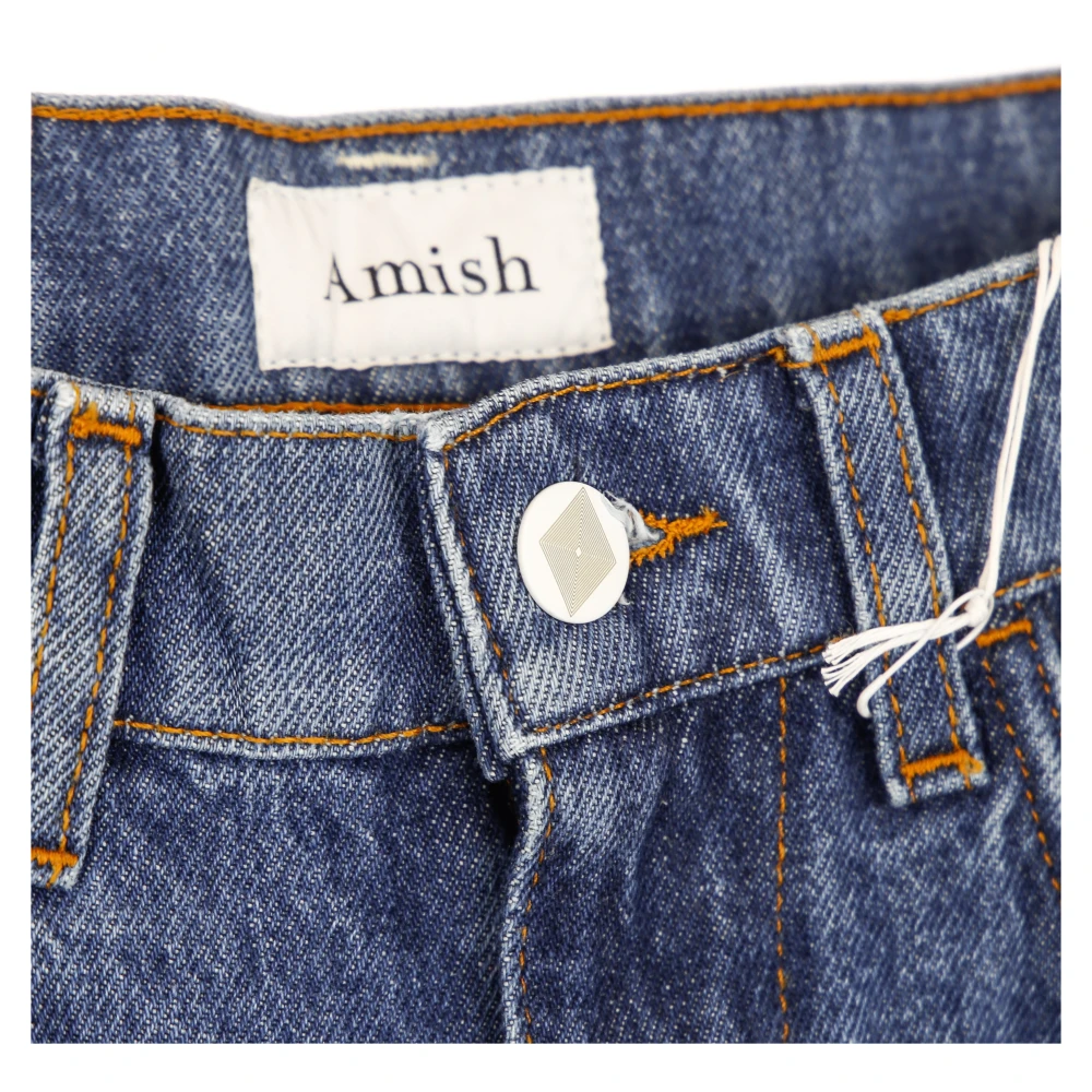 Amish Stone Denim Dames Jeans Blue Dames
