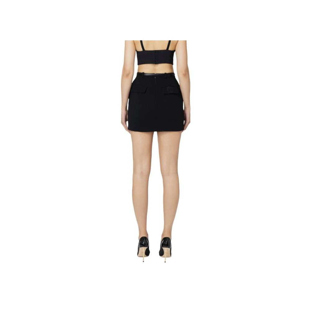Elisabetta Franchi Rok met riem Black Dames