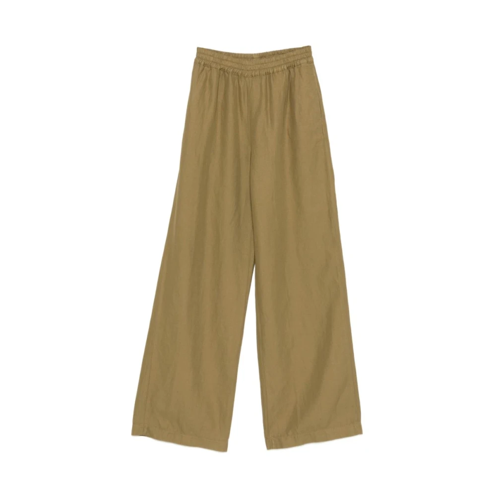 Aspesi Women's Beige Wide Trousers - Wide Trousers - 2XS - Trousers