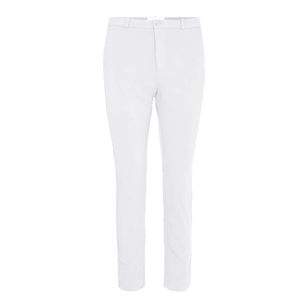 Freequent Slim-fit Trousers White Dames