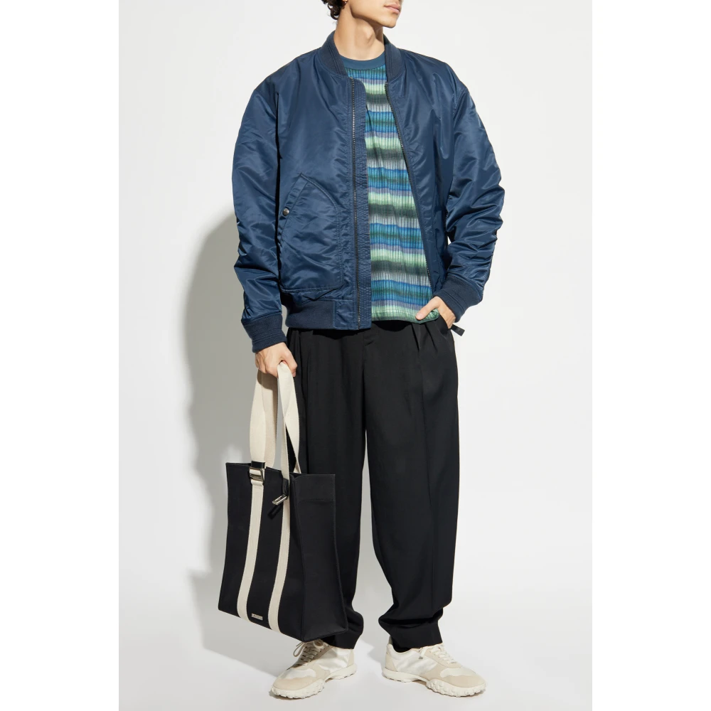 PS By Paul Smith Gestreept T-shirt Blue Heren