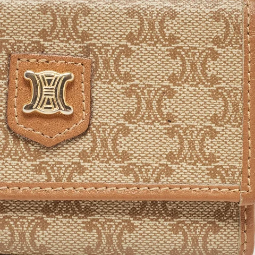 Celine Vintage Pre-owned Coated canvas celine-bags Beige Dames