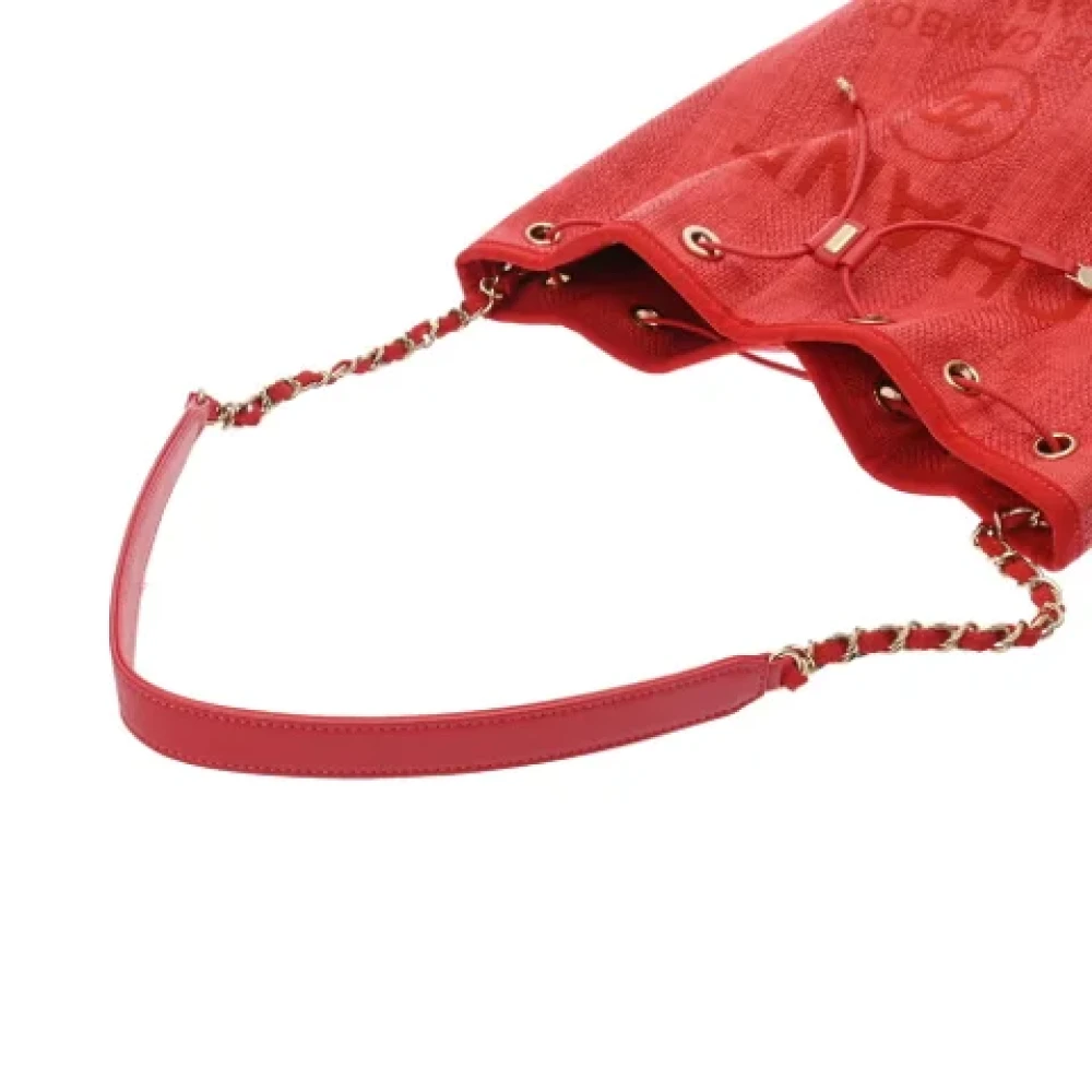 Chanel Vintage Pre-owned Fabric chanel-bags Red Dames