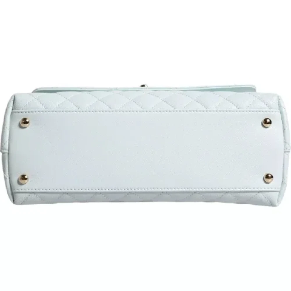 Chanel Vintage Pre-owned Leather chanel-bags Blue Dames
