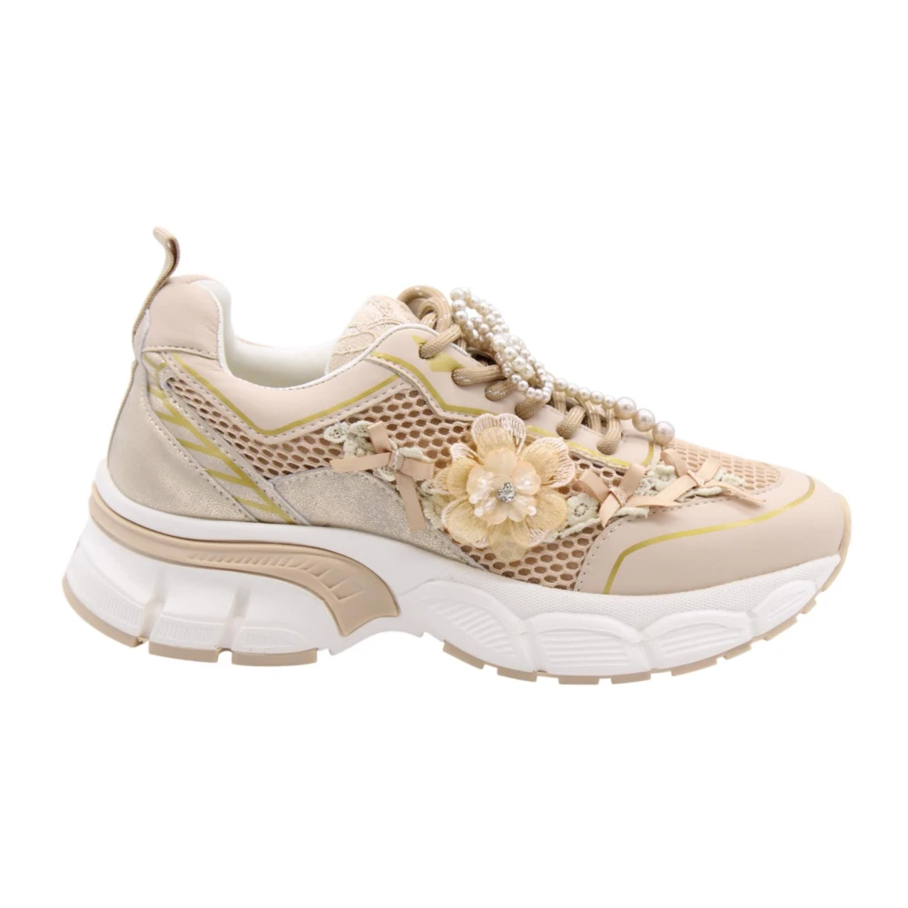 Tosca Blu Kaardebol Sneaker Dames Schoenen Beige