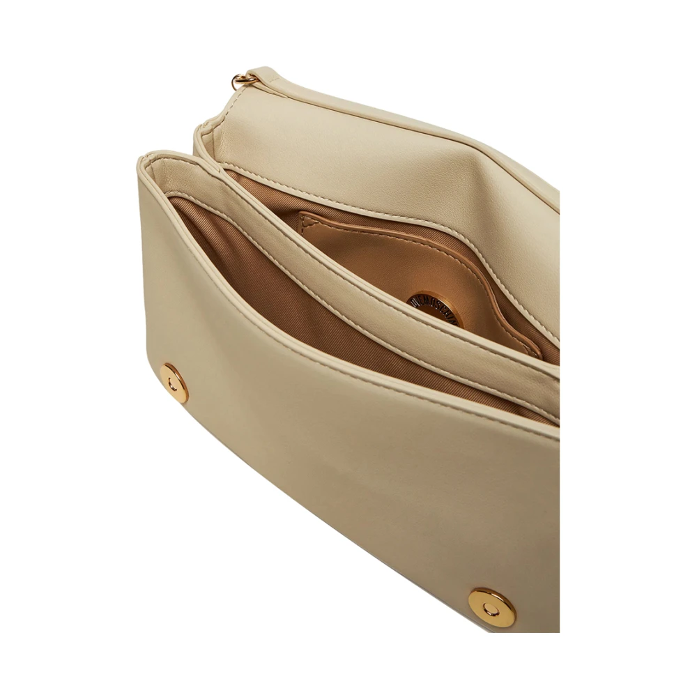 Moschino Ivoor Schoudertas Trendy Mode Accessoire Beige Dames