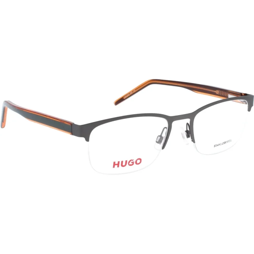 Hugo Boss Stijlvolle originele voorschriftbrillen voor mannen Gray Heren