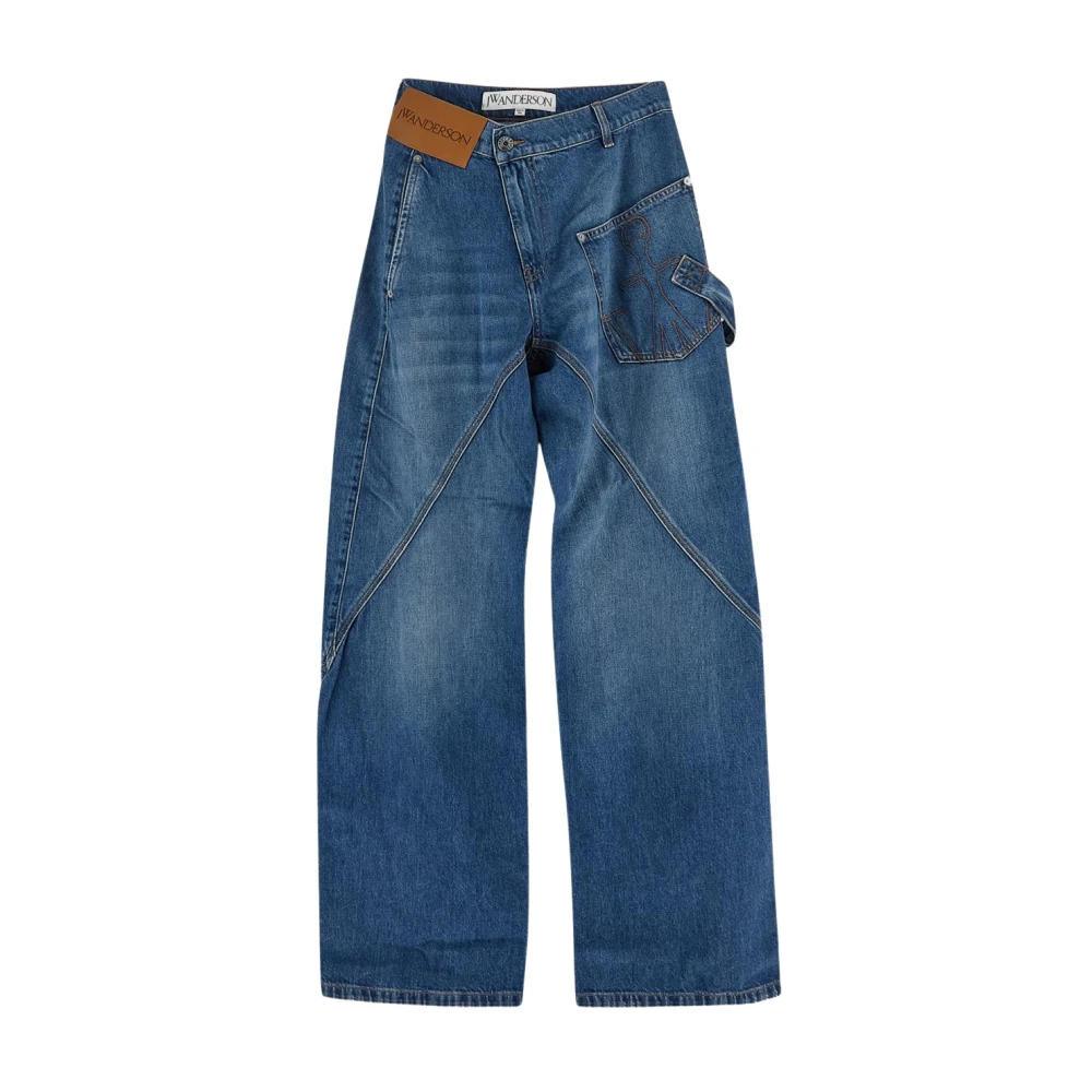 JW Anderson Stijlvolle werkbroek jeans Blue Dames