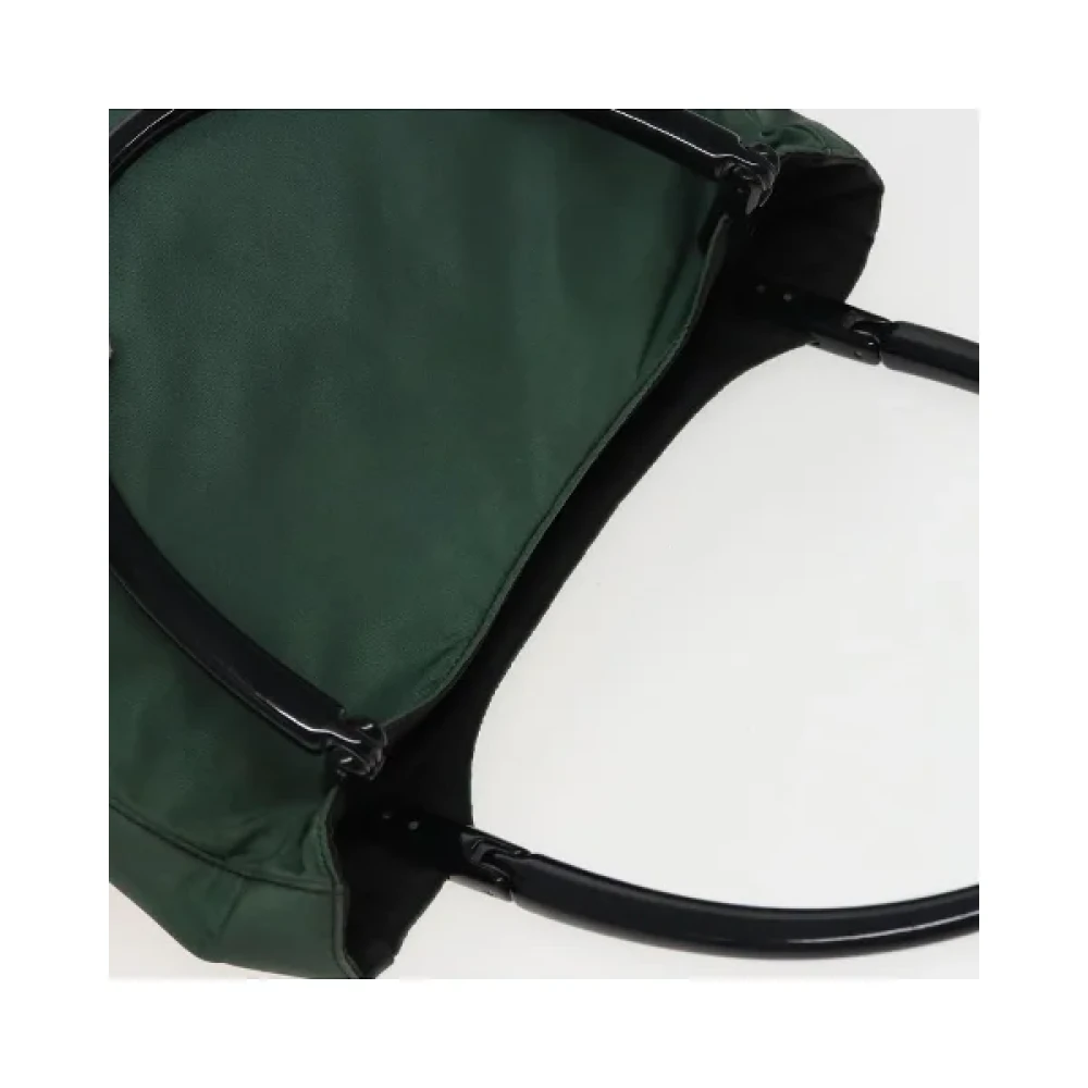 Prada Vintage Pre-owned Nylon handbags Green Dames
