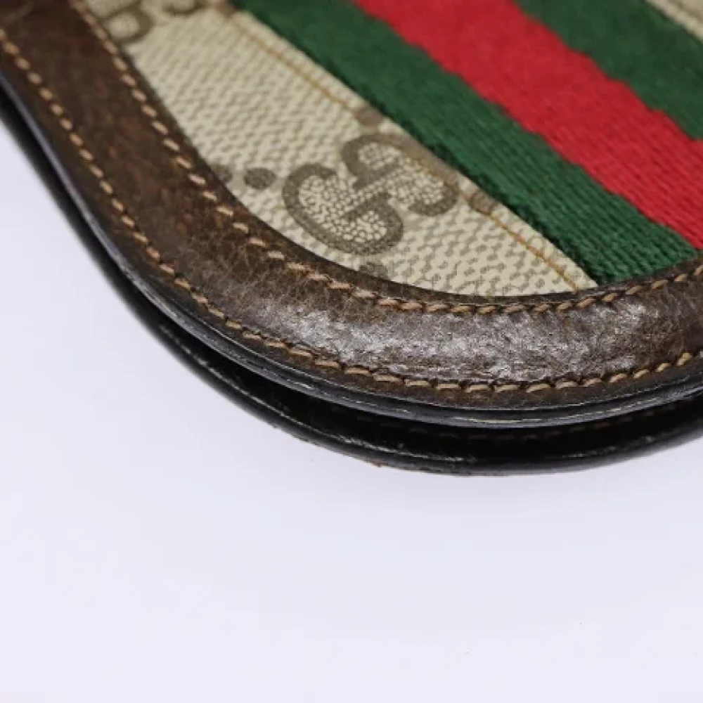 Gucci Vintage Pre-owned Canvas wallets Brown Dames