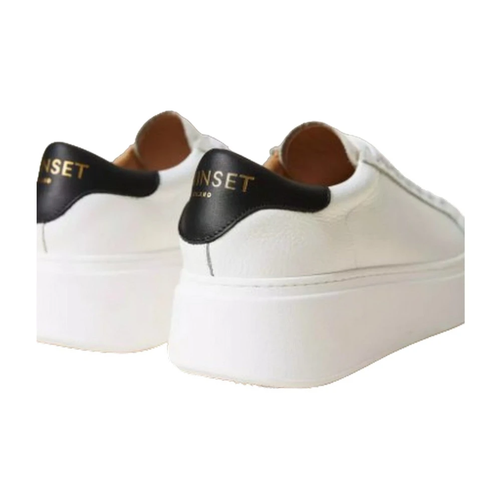 Twinset Leren Sneaker White Dames