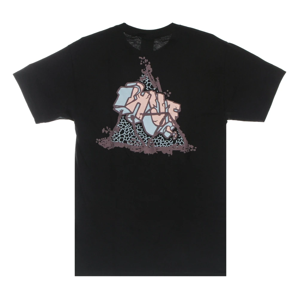 HUF Zwarte Triple Triangle Tee Heren T-shirt Black Heren